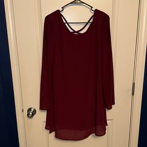 Women’s burgundy dress size small